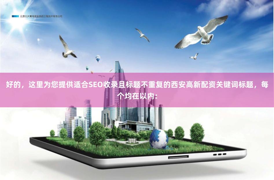 好的，这里为您提供适合SEO收录且标题不重复的西安高新配资关键词标题，每个均在以内：